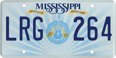 MS license plate LRG264