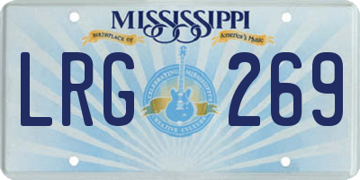 MS license plate LRG269