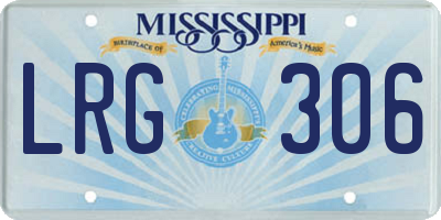 MS license plate LRG306
