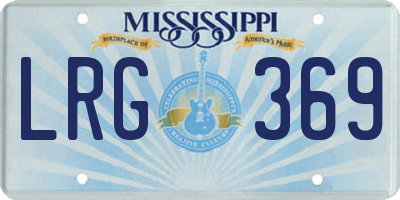 MS license plate LRG369