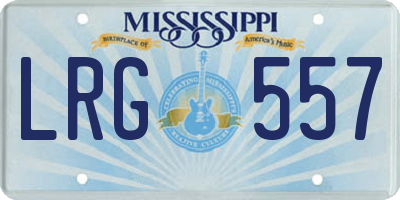MS license plate LRG557