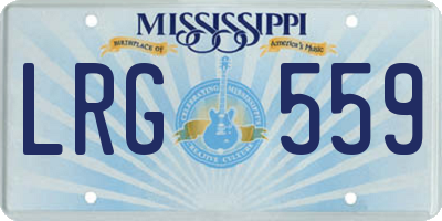 MS license plate LRG559