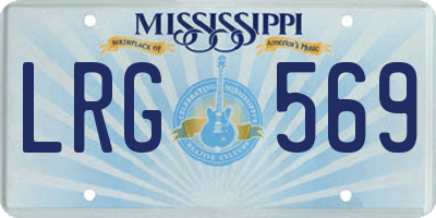MS license plate LRG569