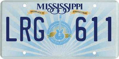MS license plate LRG611
