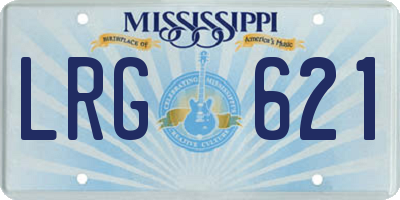 MS license plate LRG621