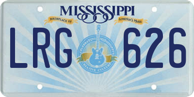 MS license plate LRG626