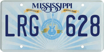 MS license plate LRG628