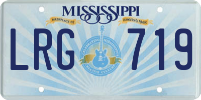 MS license plate LRG719