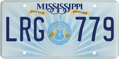 MS license plate LRG779