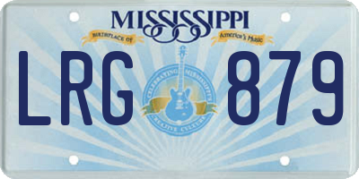 MS license plate LRG879