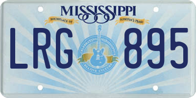 MS license plate LRG895