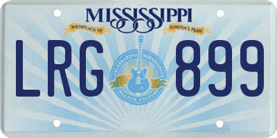 MS license plate LRG899