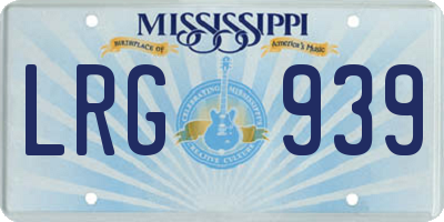 MS license plate LRG939