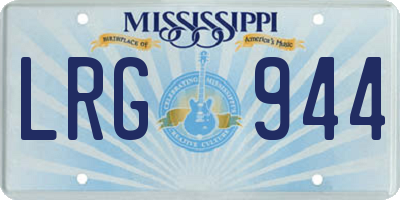 MS license plate LRG944