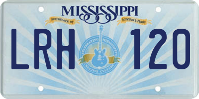 MS license plate LRH120