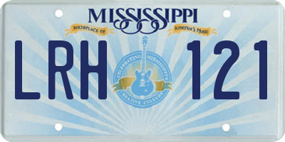 MS license plate LRH121
