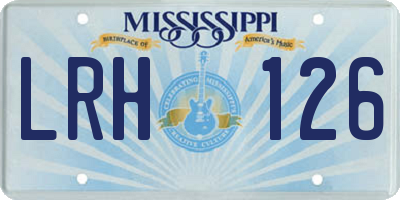 MS license plate LRH126
