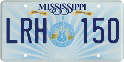 MS license plate LRH150