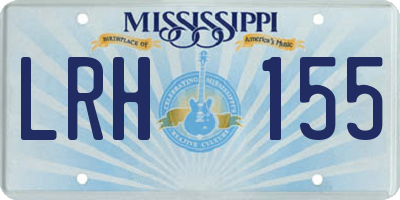 MS license plate LRH155