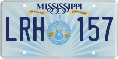 MS license plate LRH157