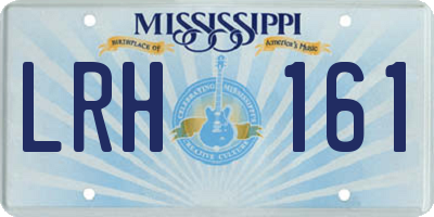 MS license plate LRH161