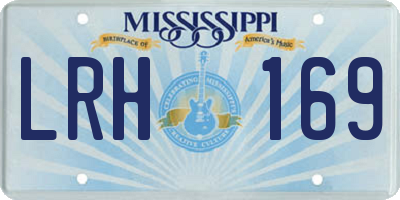 MS license plate LRH169