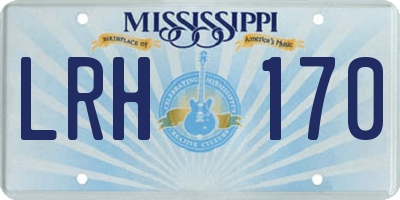 MS license plate LRH170