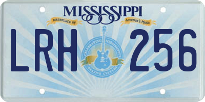 MS license plate LRH256