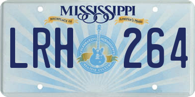 MS license plate LRH264