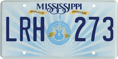 MS license plate LRH273