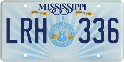 MS license plate LRH336
