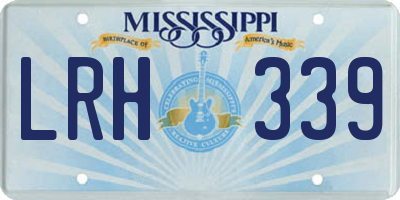 MS license plate LRH339