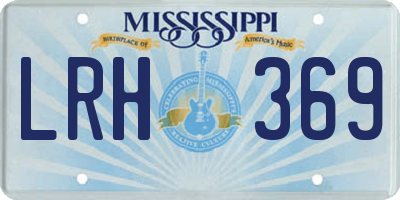 MS license plate LRH369