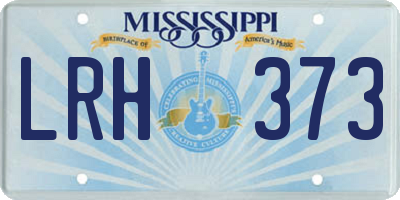 MS license plate LRH373
