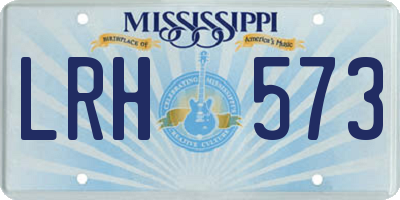 MS license plate LRH573