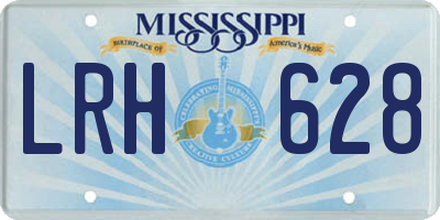 MS license plate LRH628