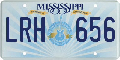 MS license plate LRH656