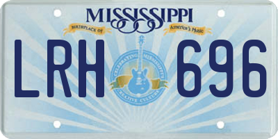 MS license plate LRH696