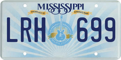MS license plate LRH699
