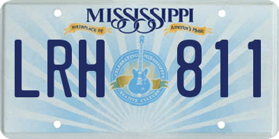 MS license plate LRH811