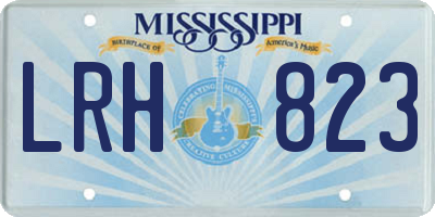 MS license plate LRH823