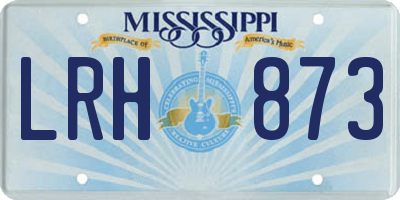 MS license plate LRH873