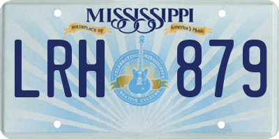 MS license plate LRH879