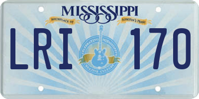 MS license plate LRI170