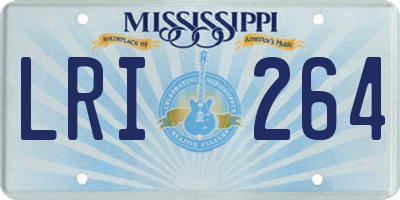 MS license plate LRI264