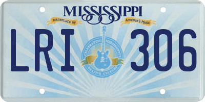 MS license plate LRI306