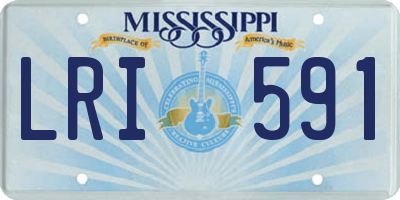 MS license plate LRI591