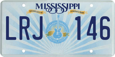 MS license plate LRJ146