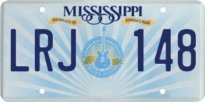 MS license plate LRJ148