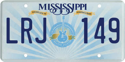MS license plate LRJ149